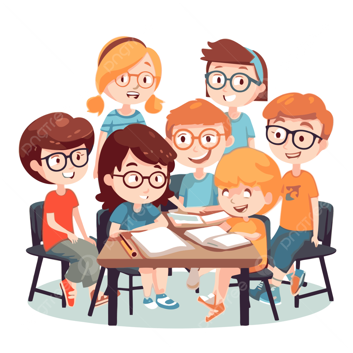 Travail De Groupe En Classe PNG , Autocollant Clipart écoliers Dans Des ... Travail De Groupe En Classe PNG , Autocollant Clipart écoliers Dans Des ...